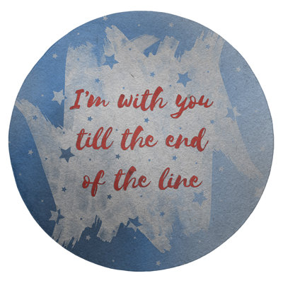 Quotes Chenille Indoor Rug