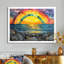 Coastal Rainbow Over The Rocky Shoreline - Art mural arc-en-ciel-1546077415-1546077431