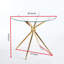 Ensemble de salle à manger 1 + 4,5pièces, pieds de table en métal pour 4-6 personnes avec plateau en verre-1618596691-1618596690