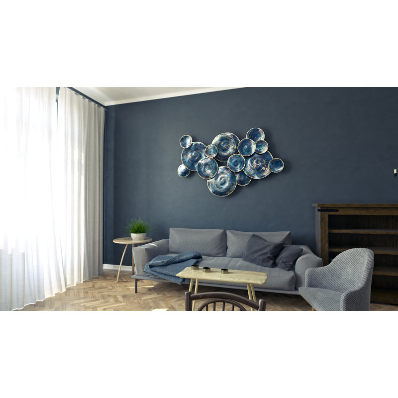 Handmade Traditional Abstract Wall Decor on Metal