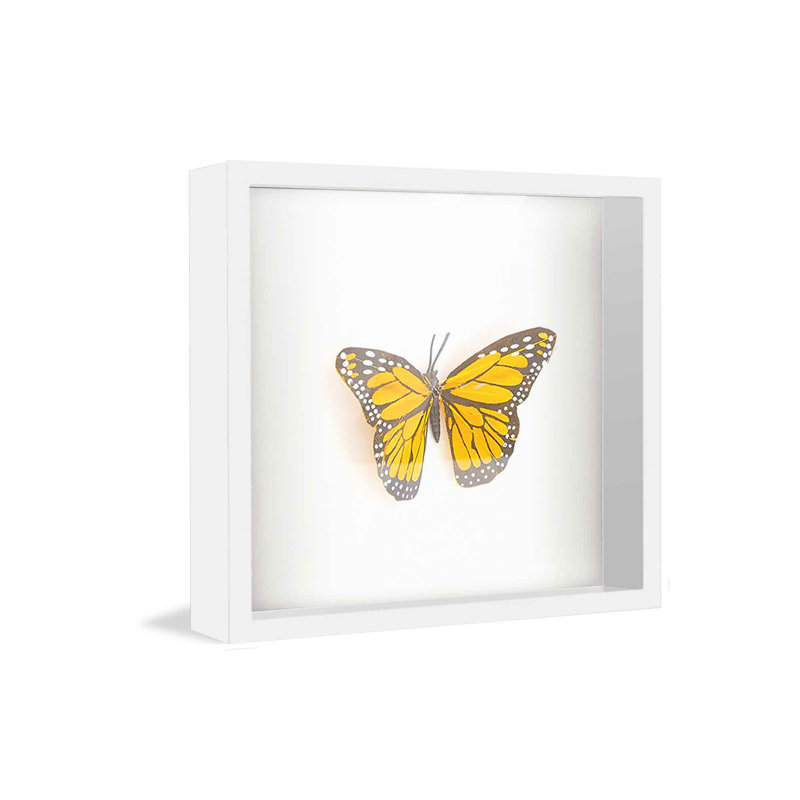 Alenah Solid Wood Shadow Box Picture Frame, 14" W x 14" H, White