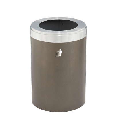 Steel Open Outdoor Trash/Recycling Bins