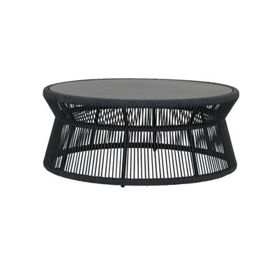 Miami Round Metal Outdoor Coffee Table , 41.34'' in. W 41.34'' in. D