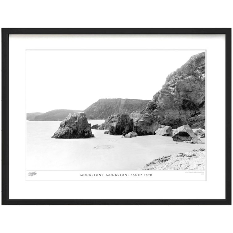Monkstone, Monkstone Sands 1890 by Francis Frith - Single Picture Frame Print