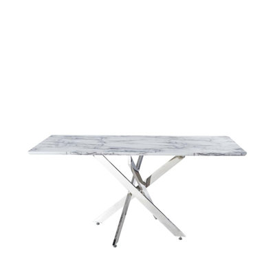 Fraire Metal Base Dining Table