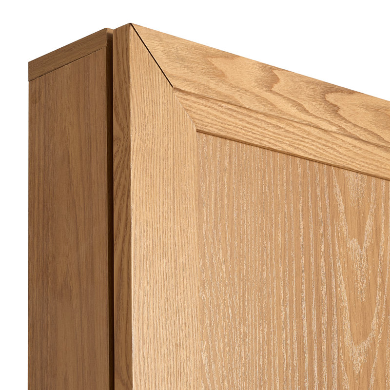 Buffet 62 po avec tablettes réglables Mancilla, Naturel