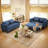 Zhania 58.27"W-6-in-1 Convertible Sofa Bed, Loveseat Sleeper Sofas with Pull Out Couch Bed, Removable Backrest, Storage Pockets and 2 Pillows, Modern Folding Linen Futon Couch for Small Spaces-1286487123-1312609845