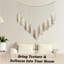 Décoration murale macramé Haning, décoration murale pompon Boho-115677812