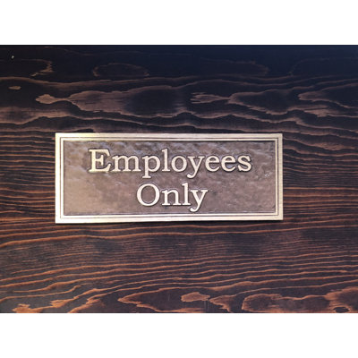 Enseigne employés Contemporary