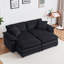 Grand canapé modulaire en velours côtelé Lunara-119880365