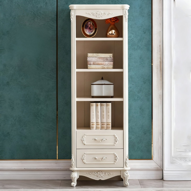 Modern White Manufactured Wood Display Stand