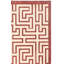 Sarabia Geometric Red/Beige Area Rug-1974568625