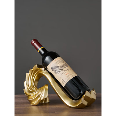 Aiyat Tabletop Wine Bottle Rack Gold