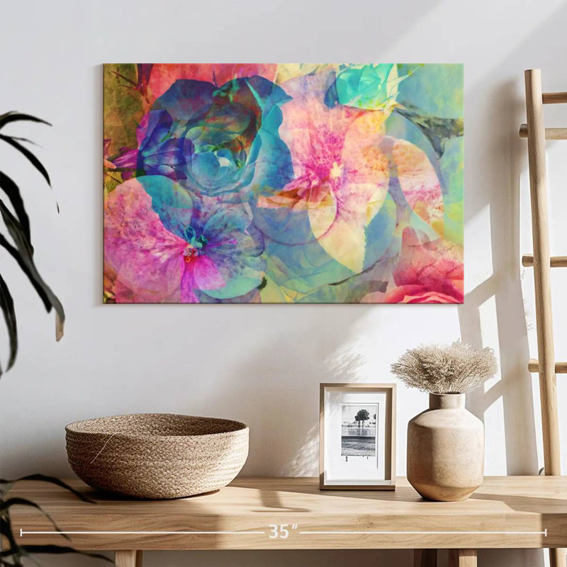 Harnek roses et hortensias, H 16 po x l 24 po