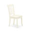 L'ensemble de table de salle à manger 5 pièces comprend une table de cuisine rectangulaire avec Dropleaf et 4 chaises de salle à manger rembourrées en tissu de lin, 30 x 48 pouces, blanc lin-1079707008-1079707022-1079707023