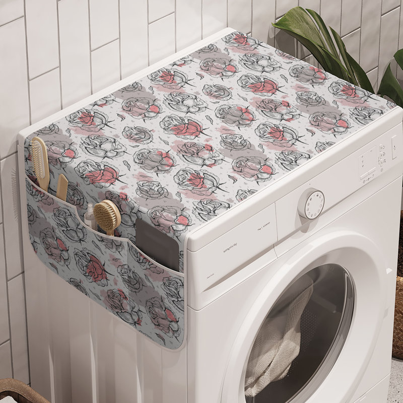 Machine à laver East Urban Home Rose, paquet de 2, 47 po x 18,5 po