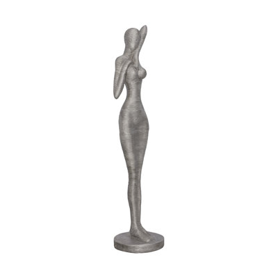 Admiring Standing Statue, Aluminum