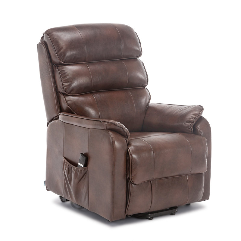 Whitely 82cm Wide Lift Assist Standard Recliner, Brown, Single Motor Lift Assist
