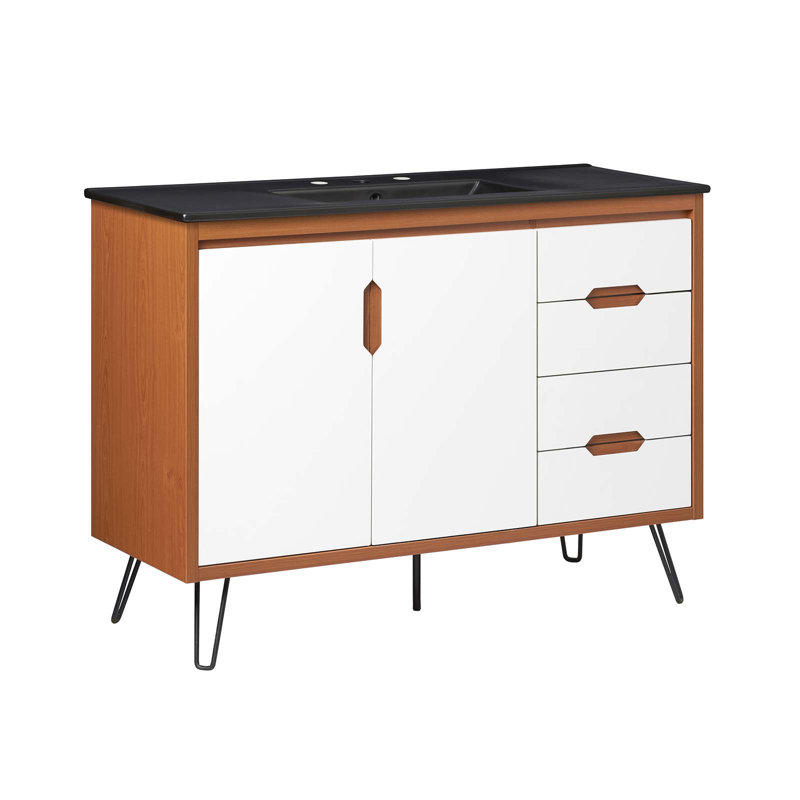 Meuble-lavabo de 48 po Modway Energize, Noir