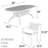 6 - Person Patio Dining Set with Oval Table , Cushions Included