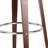Mid-Century Modern Upholstered Swivel Barstool-496424263