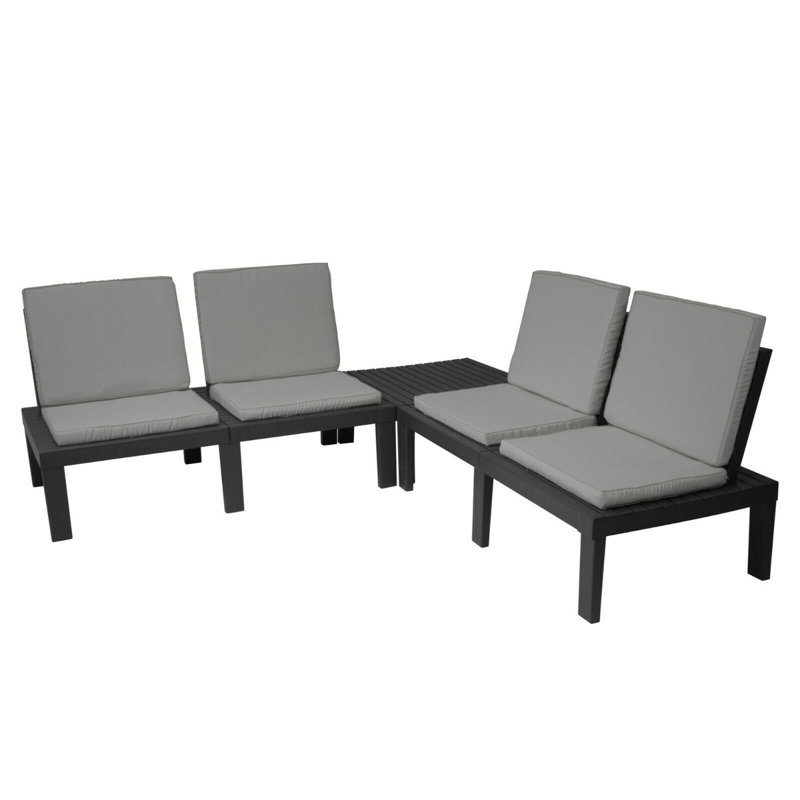 Ellaura 4 - Person Patio Dining Set with Rectangular Table