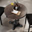 Plateau de table rond rond en bois massif avec base bistro 22,75 po x 22,75 po-1757954044