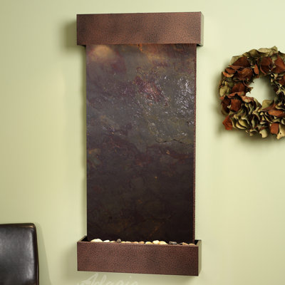 Indoor Natural Stone Waterfall Fountain with Lights