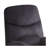 Arcadia Black Fabric Motion Recliner with Plush Pillow-Top Arms and Smooth Reclining Mechanism for Living Room Comfort-84078206