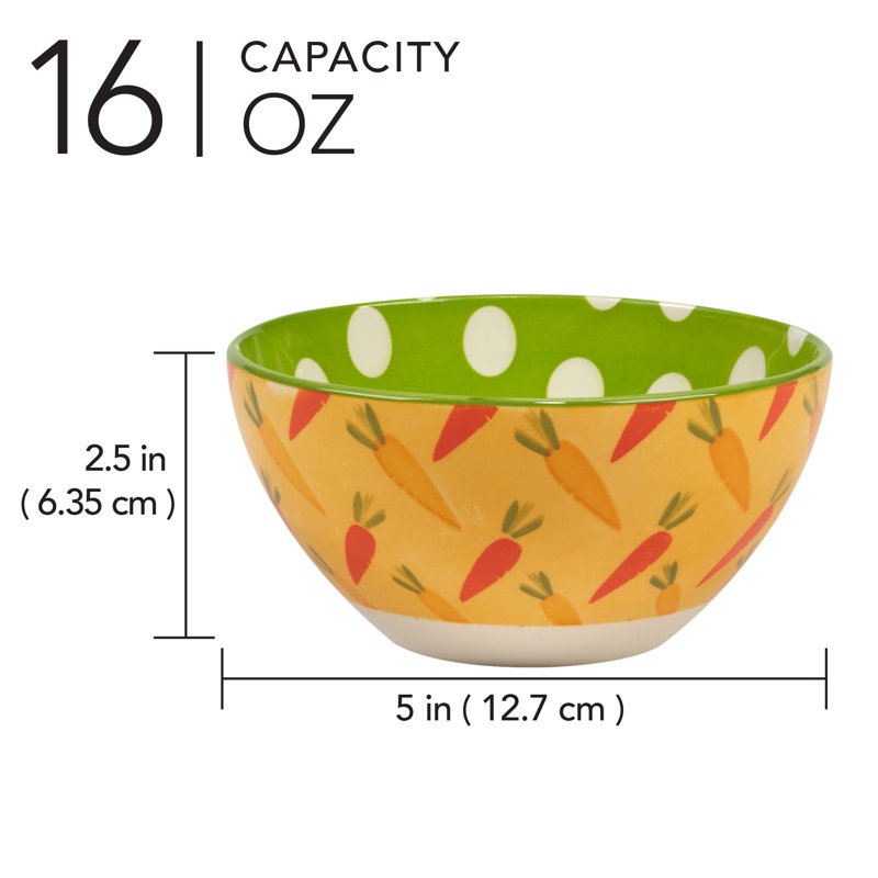 Easter Pad Print Set of 6 Bowls