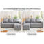 3 Seater Linen Blend Sofa Bed