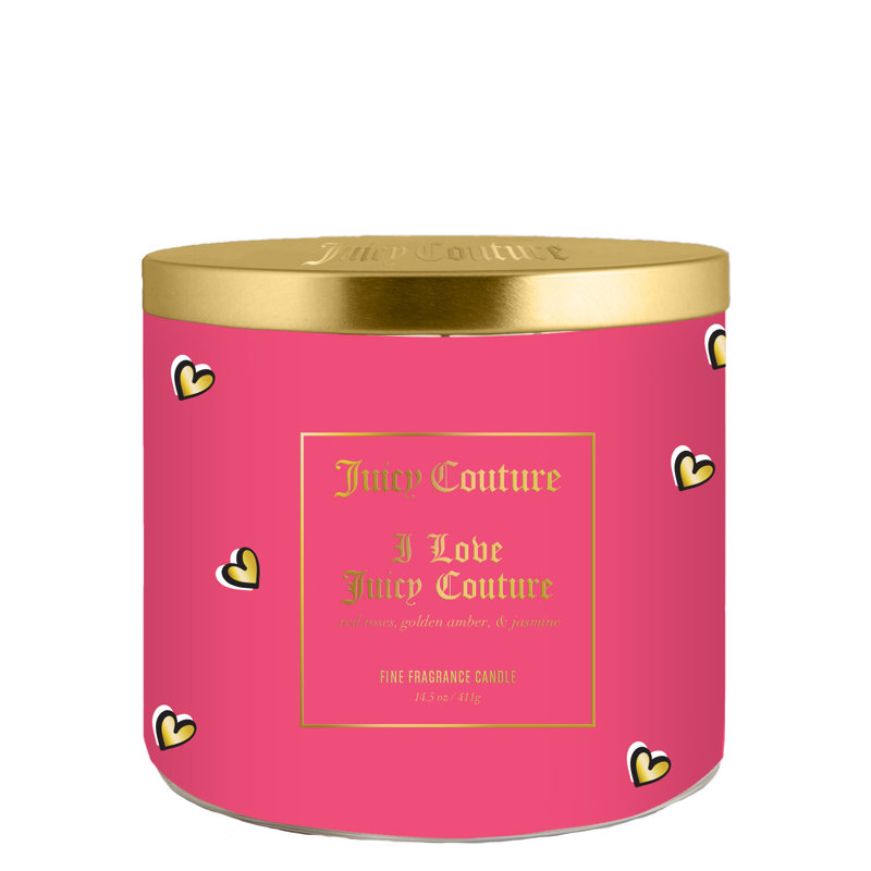 Juicy Couture Red Soy Wax 3-Wick Scented Jar Candle