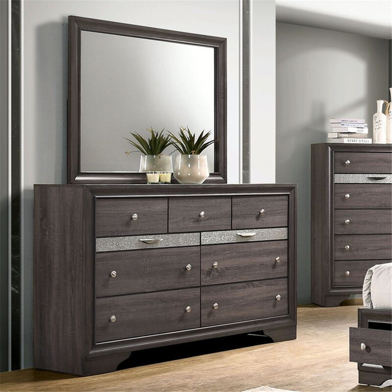 Blanding 34'' W 6 - Drawer Dresser, Gray