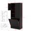 Grande armoire de rangement avec portes, tablette réglable et grand panier rabattable-118828688