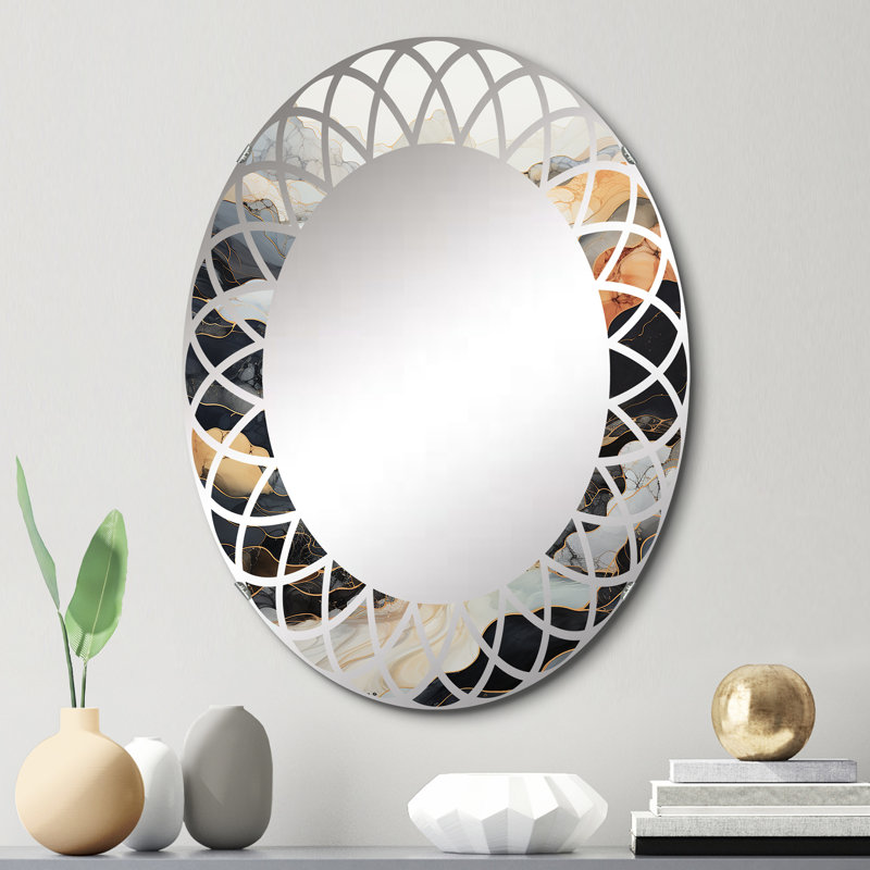Miroir mural Glenrio - Paysages ovales, 30 po x 20 po