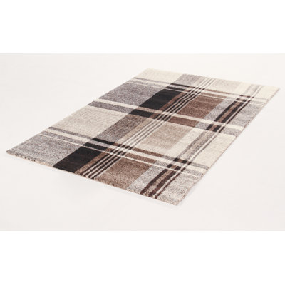 Plaid Area Rug Set