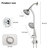 Dual Shower System With Handheld 7-Spray-122461378