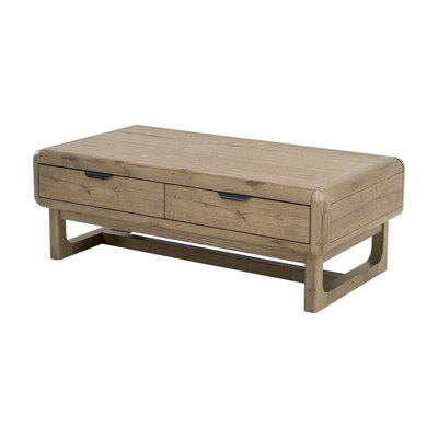 Shortwood 52"W 2-Drawer Wood Coffee Table