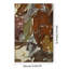 1 PC encadré, art abstrait, peinture sur toile, tons terreux, impression de style expressionniste, affiche murale rétro, cadeau parfait pour une œuvre d'art moderne pour le salon de la chambre à coucher