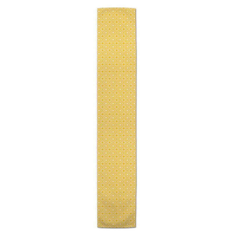 Chemin de table Artis, L 90 po x l 16 po, Jaune