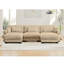 Canapé modulaire en U en forme de U avec deux repose-pieds mobiles, canapé d'angle à 3 places avec coussins de taille, coussins décoratifs et accoudoirs Blostered, canapé convertible en forme de L pour le salon-414483965
