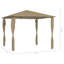 Penwortham 3m W x 3m D Steel Patio Gazebo-55552756