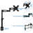 3 Way Adjustable Tilting/Swivel/Articulating Arm Desk Mount for 13" - 30" LCD/LED
