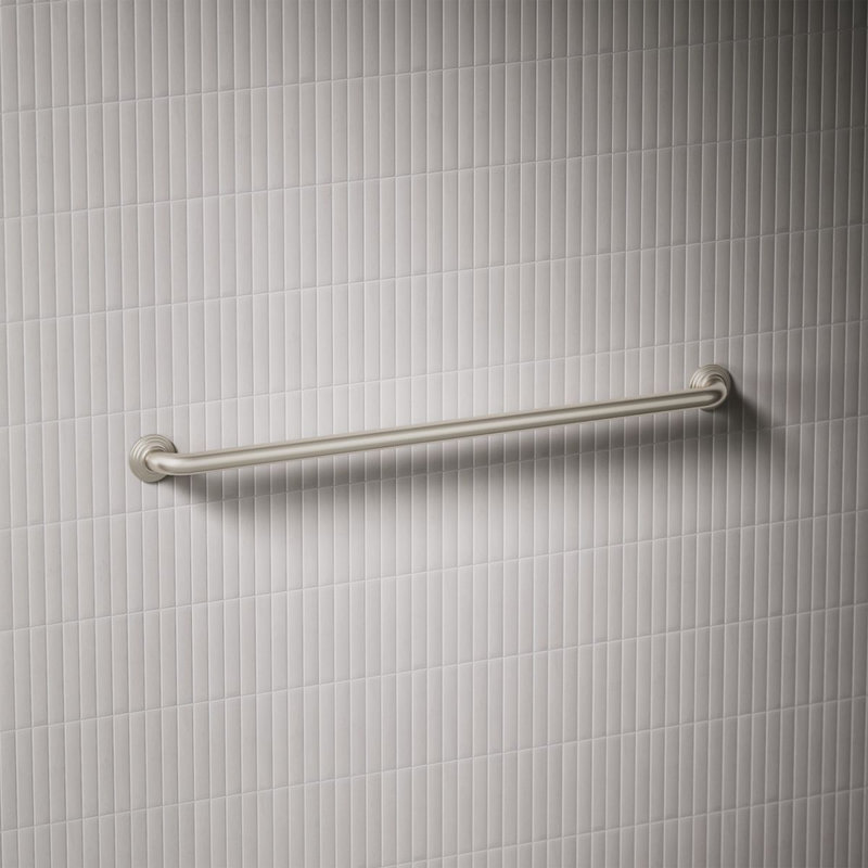 Traditional Grab Bar, Vibrant Brushed Nickel, 36"W