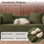 Convertible Sleeper Sofa With Removable Armrests, Corduroy Fabric Sofa Couch, No Assembly Required For Living Room, Dorm, Studio-219700380-225696807