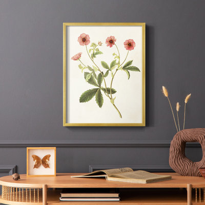 «Flowers of the Seasons», reproduction encadrée en bois massif