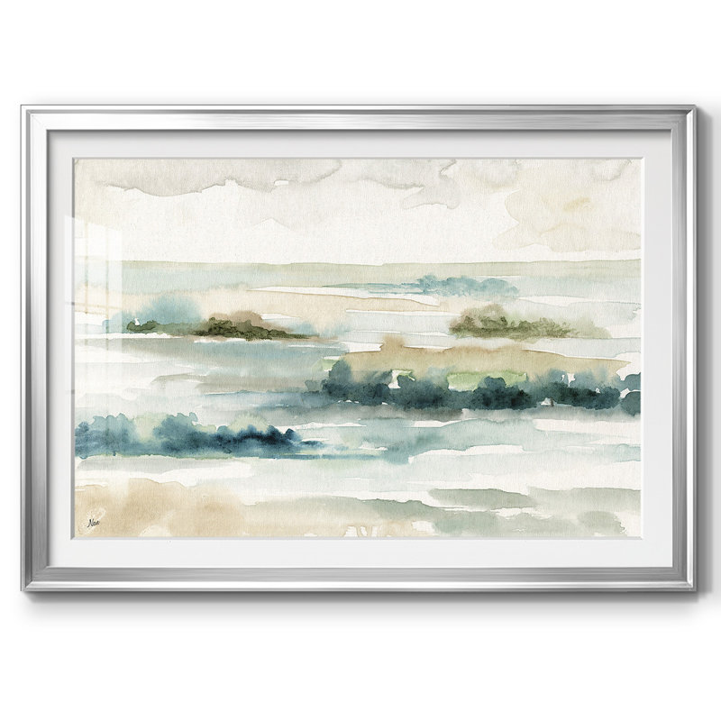 Panorama pastel, H 27 po x l 39 po x P 1,5 po, Argent
