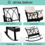 Chaise berçante en aluminium pour l'extérieur