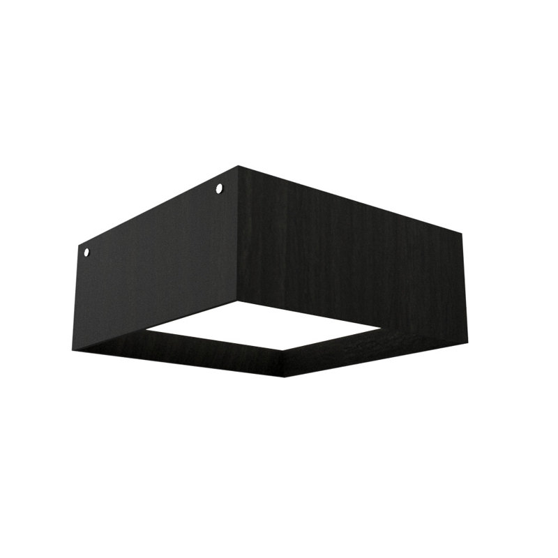 Meio 1 - Light LED Flush Mount, 4.68" H x 15.6" W x 15.6" D, Charcoal