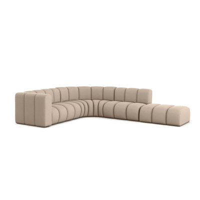 4 Seater Velvet Corner Sectional
